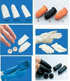 防靜電手(指)套, 乳膠指套,橡膠手指套,無粉PVC手套,無紋指套