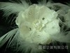 獨家新款蕾絲點鑽羽毛