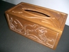 木製雕刻面紙盒