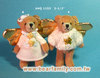小熊家族 手工絨毛玩具 天使泰迪熊 手機吊飾 填充玩具 禮品
