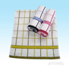 彩格緞紋毛巾