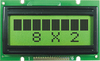  8 x 2 Character LCD Module with Yellow and Green 