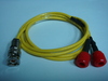 Triaxial(公) to Banana(2母signal+ground)-Cable 