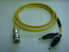 Triaxial(公) to 2鱷魚夾(signal+ground)-Cable 