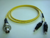 Triaxial(母) to 2鱷魚夾(signal+ground)-Cable