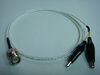 Coaxial(公) to 2鱷魚夾(signal+ground)-Cable