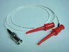 Coaxial(母) to 2測試勾(signal+ground)-Cable