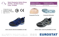 Static Dissipative Safety Shoes (PU/PU) - S3 SRC P